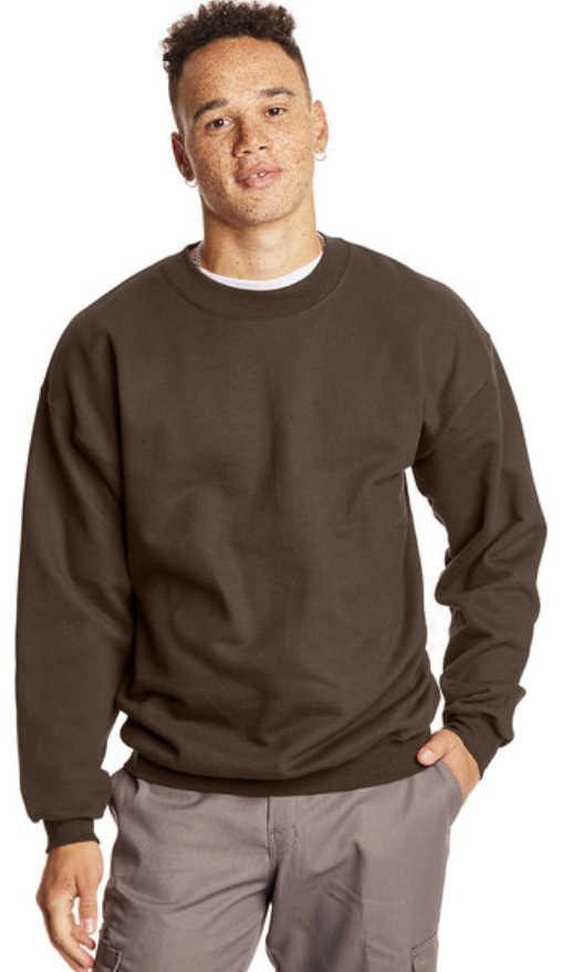 Brown Crew Neck Sweatshirt Main Image